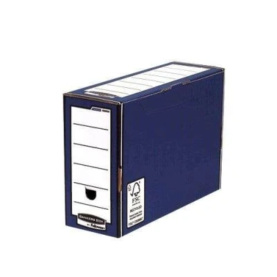Image of Fellowes Premium Transfer File 127 mm Blue Pack of 10