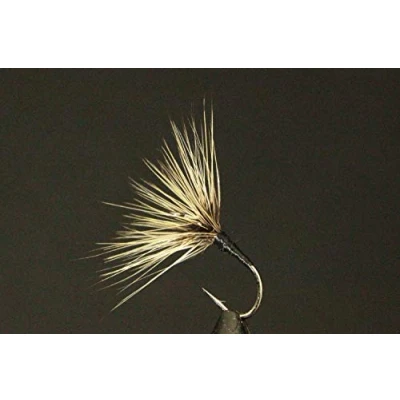Image of Tigofly 12 pcs/lot 10# 12# 14# Tenkara Flies Kebari Reverse Hackled Dry Fly Salmon Trout Fishing Lures (Assorted)
