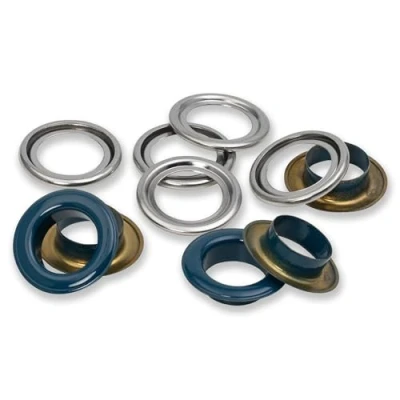 Image of Prym 542542 Eyelets with washers, 11 mm, red/Silver, can be Used The Vario Creative Tool, Navy, Ø 14 mm
