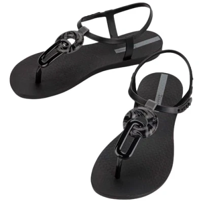 Image of Ipanema Flip Flop Black IP 83513 AR572, for Women, Black/White, 7 UK