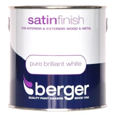 Image of Berger Satin Sheen 2.5lt Brilliant White