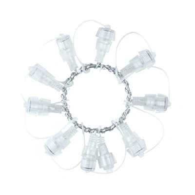 Image of Festive Lights ConnectGo Lighting Accessories 9 Port Ring Connector Connectable Indoor/Outdoor Cable (Clear)