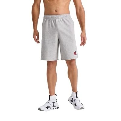 Image of Champion Men&#039;s Graphic Powerblend Fleece Short, Oxford Gray, Small
