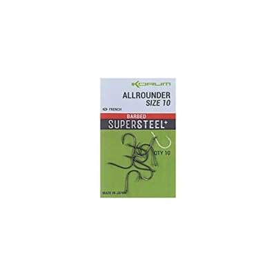 Image of Korum Allrounder Supersteel hooks size 8 qty 10 c/o Reelfishing