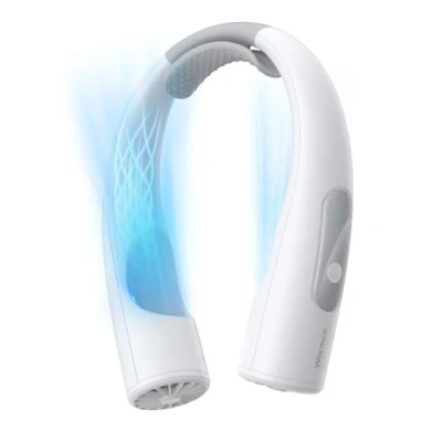 Image of Warmco 10000mAh Portable Neck Fan 4 Speed Rechargeable Personal with 360 Cooling, 24H Runtime Wearable for Office/Gym/Travel, Gifts Women Men Mom Dad