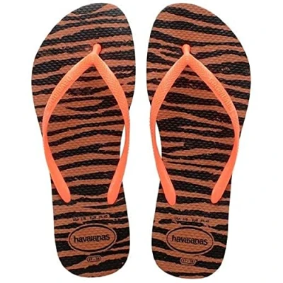Image of Havaianas SLIM ANIMALS RUST/ORANGE 33/34