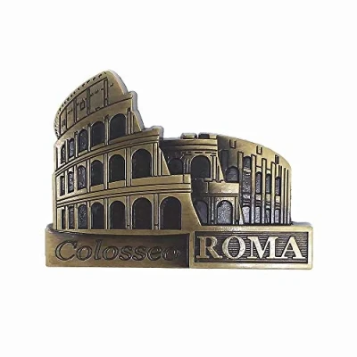 Image of Rome Colosseum Italy Metal 3D Fridge Magnet,Home &amp; Kitchen Decoration Magnetic Sticker Roma Refrigerator Magnet Travel Souvenir Gift Collection
