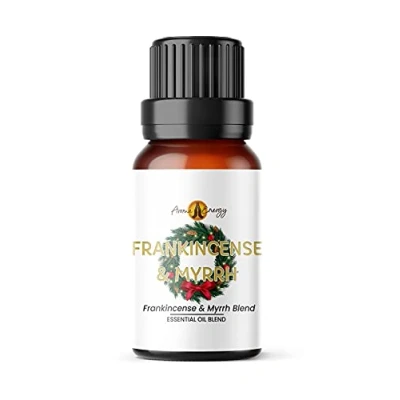 Image of Frankincense &amp; Myrrh Essential Oil Blend, 100ml Christmas Winter Xmas Fragrance Aromatherapy, Diffuser Oils, Burner, Meditation, Yoga