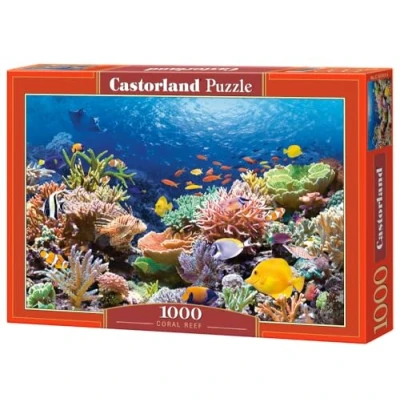 Image of Castorland CSC101511 Hobby Panoramic Coral Reef Fishes Jigsaw Puzzle, 1000 Pieces Set, Multicolour