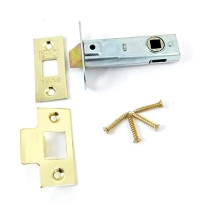 Image of Tubular Latch Super Heavy Duty 76mm 3&quot; 57mm Backset EUROSPEC in Electro Brass Carlisle asm