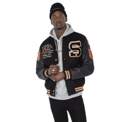Image of Schott NYC Men&#039;s Lcteddybd Jacket, Black/Black, XL