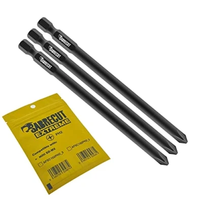 Image of 3 x SabreCut AFSC102PH2_3 102mm PH2 for Hilti SD M2 SDM2 102/4 Autofeed Collated Drywall Screwdriver Gun Bit Single Ended Phillips No.2 Heavy Duty