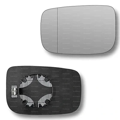 Image of Less4spares Replacement Wing Mirror Glass Left Compatible with Volvo XC60 2008 2017 CLIP ON Passnager Near Side N/S Heated Blind Spot