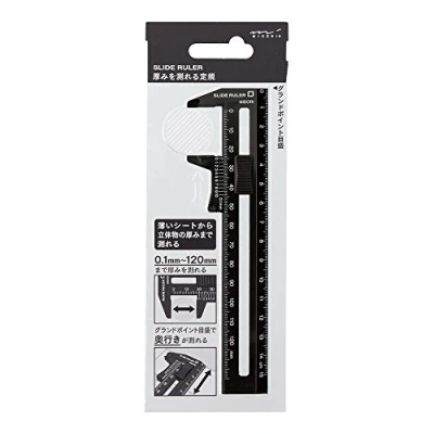 Image of Midori CL Slide Ruler Black (42259006)