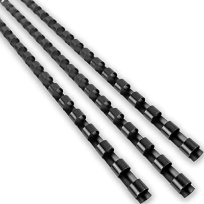 Image of FOSHISY Plastic Binding Combs 21 Ring A4 8mm Comb Spines,40 Sheet Capacity,Pack of 100,Black