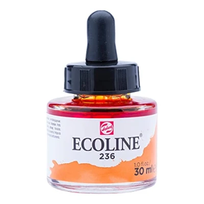 Image of Talens Ecoline Liquid Watercolour Bottle 30 ml Light orange 236 (11252361)