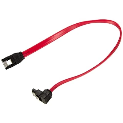 Image of Ewent Cable SATA III SPEED 6 Gbits with Metal Clips, L Type red 30 cm