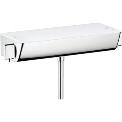 Image of hansgrohe Ecostat Select thermostatic shower mixer, white/chrome
