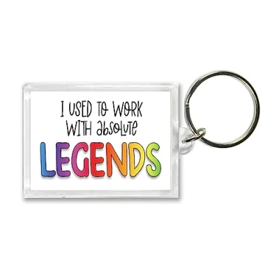 Image of Rib ticklerz Funny Leaving Work Gift For Colleague Keyring New Job Present I Used To With Absolute Legends Bestie Good Luck Congrats KR10