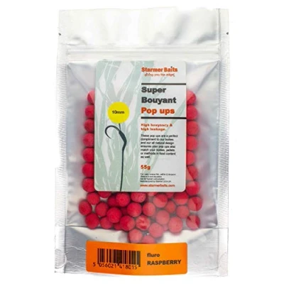 Image of StarmerBaits 10mm FLURO POP UPS / 55g Raspberry