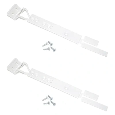 Image of Ufixt 2 x Universal Integrated Sliding Door Hinge Mounting Kit Fits Iceking, Indesit, Labcold, Lamona, Lec, LG, Logik, Miele, Neff and New World