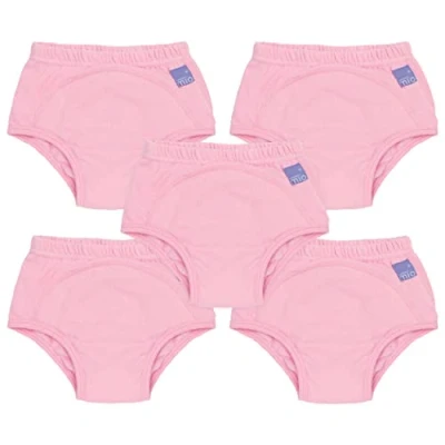 Image of Bambino Mio, Reusable Potty Training Pants for Boys and Girls, 5 Pack (Light Pink, 2 3 Years)