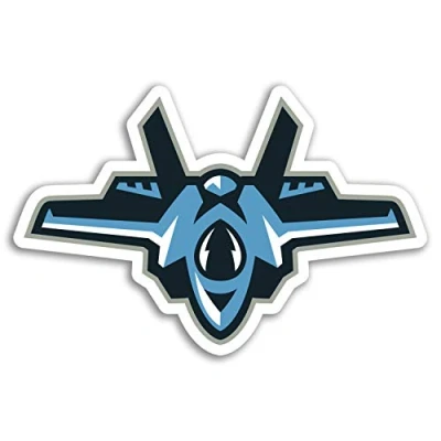Image of 2 x 10cm Fighter Jet Vinyl Stickers Airplane Plane RAF Sticker Laptop #17830 (10cm Wide)