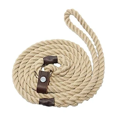 Image of Bisley Dog Lead Natural Rope 8mm Beige