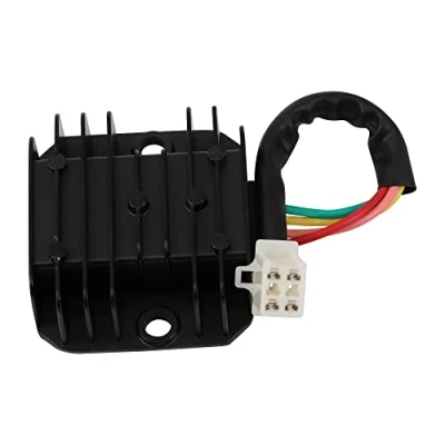 Image of GOOFIT 4 Wire 12V Voltage Regulator Replacement For CG 125cc 200cc 250cc and GY6 50cc 60cc 80cc 150cc ATV Dirt Bike Go Kart Moped Scooter