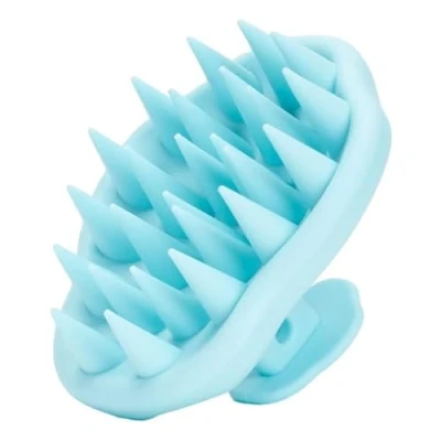 Image of Silicone Hair Scalp Massager Shampoo Brush, Soft for Scrub, Head Massage, and Growth Shower Brush Suitable All Types(Blue)