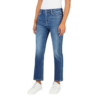 Image of Pepe Jeans Women&#039;s Dion 7/8 Jeans, Blue (Denim hs3), 26W / 32L