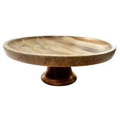 Image of Olympia Cake Stand Mango Wood 330x120mm