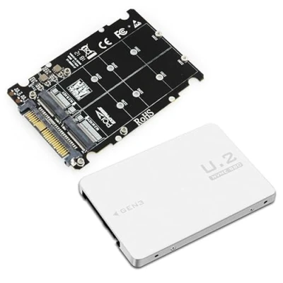 Image of Multibao SATA Bus 2in1 NGFF SSD to PCI e U.2 SFF 8639 and M.2 Adapter NVMe