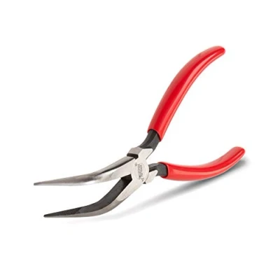 Image of TEKTON 6 Inch 70 Degree Bent Long Nose Pliers PGF10406
