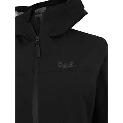 Image of Jack Wolfskin Women JWP Shell Hardshell Jacket Black, X Small
