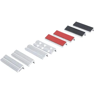 Image of BGS 8442 Bench Vice Jaw Protector Set Aluminium 100 mm 8 pcs.