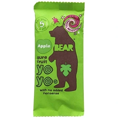 Image of Bear Nibbles Pure Apple Fruit Yoyo, 20g Rolls