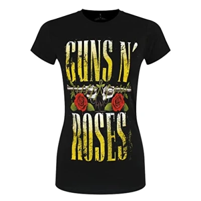Image of Guns N Roses Womens/Ladies Big T Shirt (4XL) (Black)