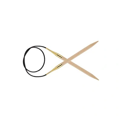 Image of KnitPro KP35347 100 cm x 10 mm Basix Fixed Circular Needles, Birch Beige