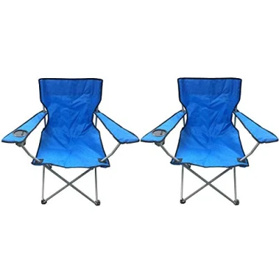 Image of 1ABOVE Folding Low Camping Chair, Lightweight,Foldable,Portable Garden Beach Chair with Cup Holder Perfect for Camping,Garden,Festivals,Fishing,Caravan Trips and BBQ (2)