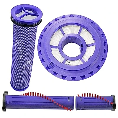 Image of SPARES2GO Brushbar Brushroll Roller Brush compatible with Dyson DC55 ERP Vacuum Cleaner + HEPA Filter Kit