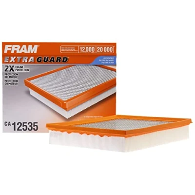 Image of FRAM Extra Guard CA12535 Flexible Replacement Engine Air Filter for Select 2019 2023 Ford Ranger (2.3L), Provides Up to 12 Months or 12,000 Miles Protection
