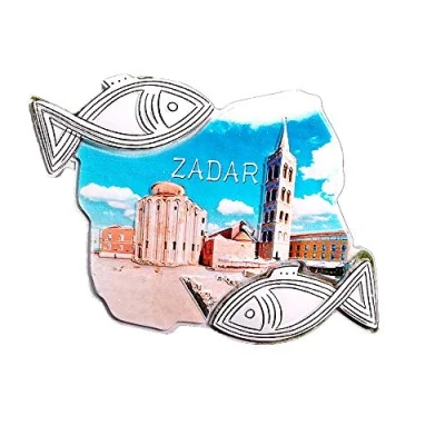 Image of 3D Zadar Croatia Fridge Magnet Tourist Souvenir Gift Collection Home Kitchen Decoration Magnetic Sticker Refrigerator