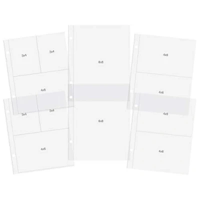 Image of Simple Stories 373316 Snap Pocket Pages for 6&quot; x 8&quot; Binders 12 Pieces Variety Pack