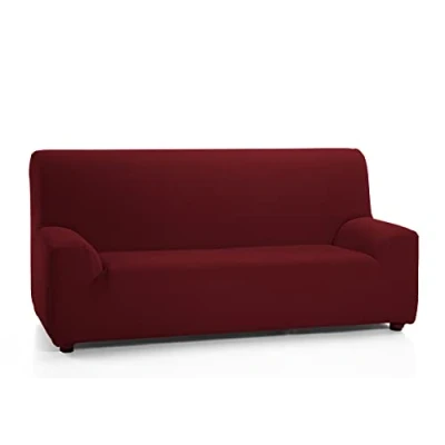 Image of Martina Home Sofa Cover Elastic,, fabric , burgundy 2 Places of 120 to 170 cm wide