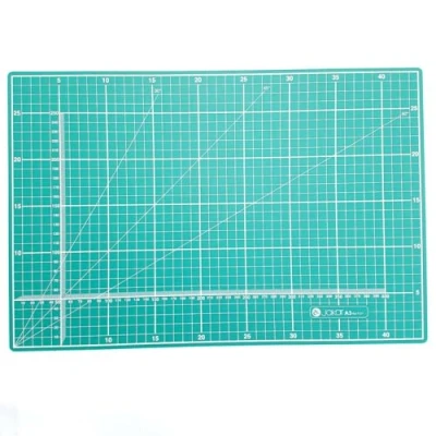 Image of Jakar A3 Green Self Healing Sealing Cutting Mat Double Sided Metric Imperial cm mm Inch Non Slip Printed Square Grid Line Professional Quality (450 X 300 3mm Inch)