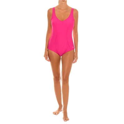Image of Marie Claire Womens V neck swimsuit 46064 women Fuschia Size 40C