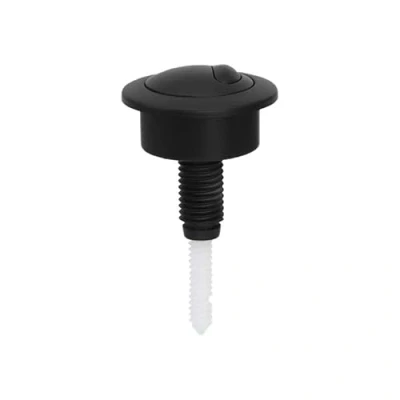 Image of Dual Flush Toilet Cistern Push Button for 49 Model, ABS Plastic Button, Fit Standard Holes 38 42mm (Black)
