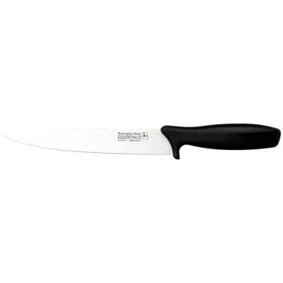 Image of Rockingham Forge Essentials 8007 Range Lightweight Stainless Steel 8 Carving Knife with Black Handle, Individually Carded