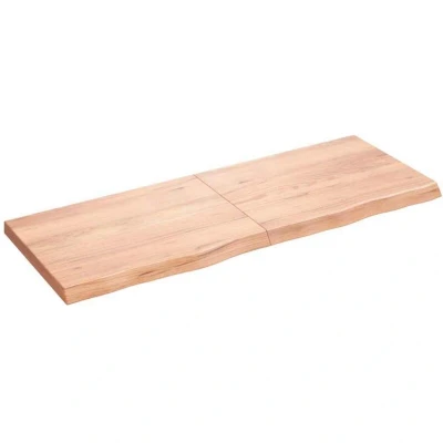Image of vidaXL Table Top Light Brown 160x60x(2 6) cm Treated Solid Wood Oak